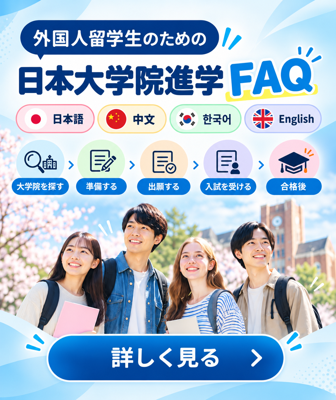 外国人留学生のための日本大学院進学FAQ